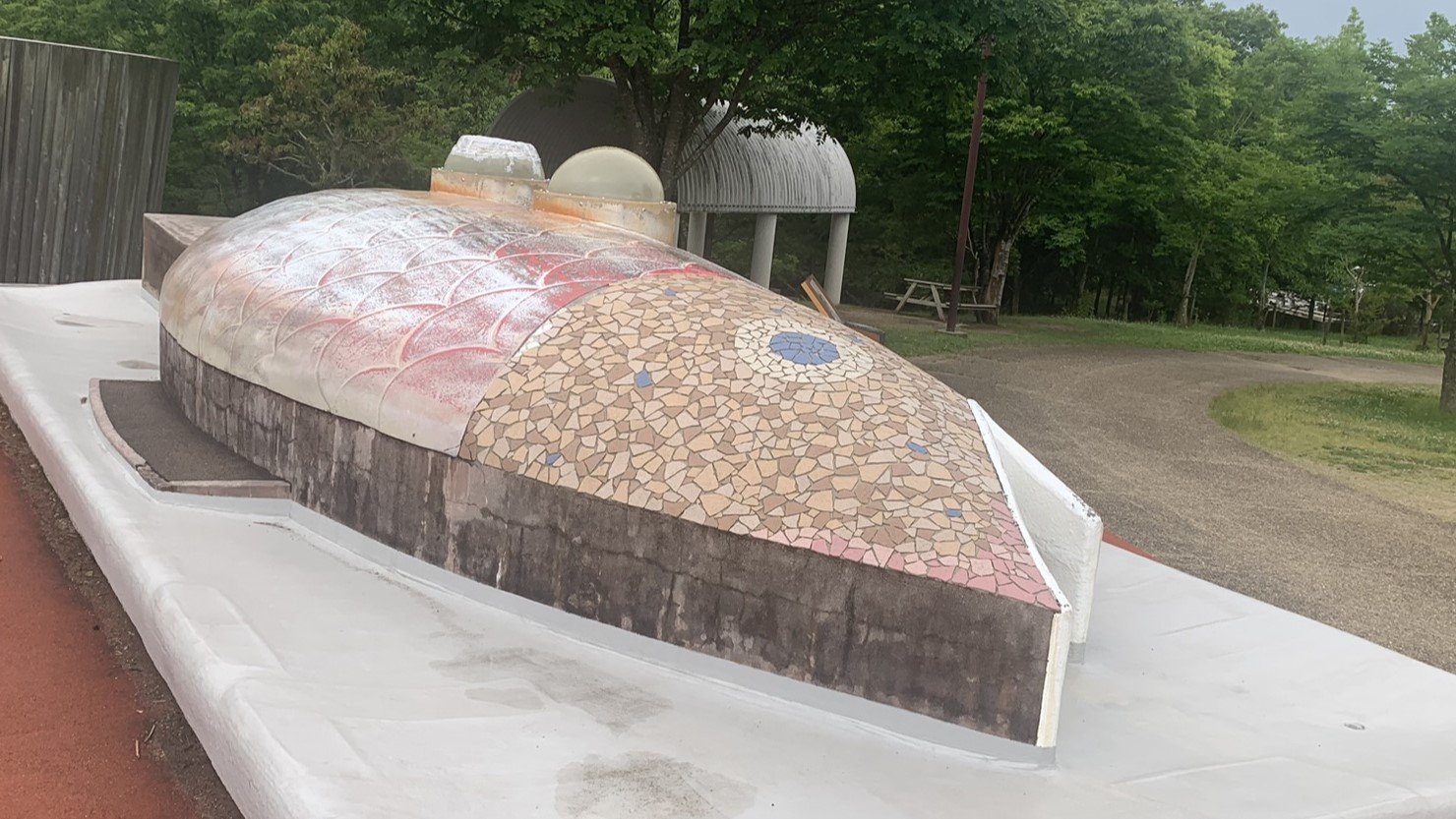 有馬富士公園の魚型遊具