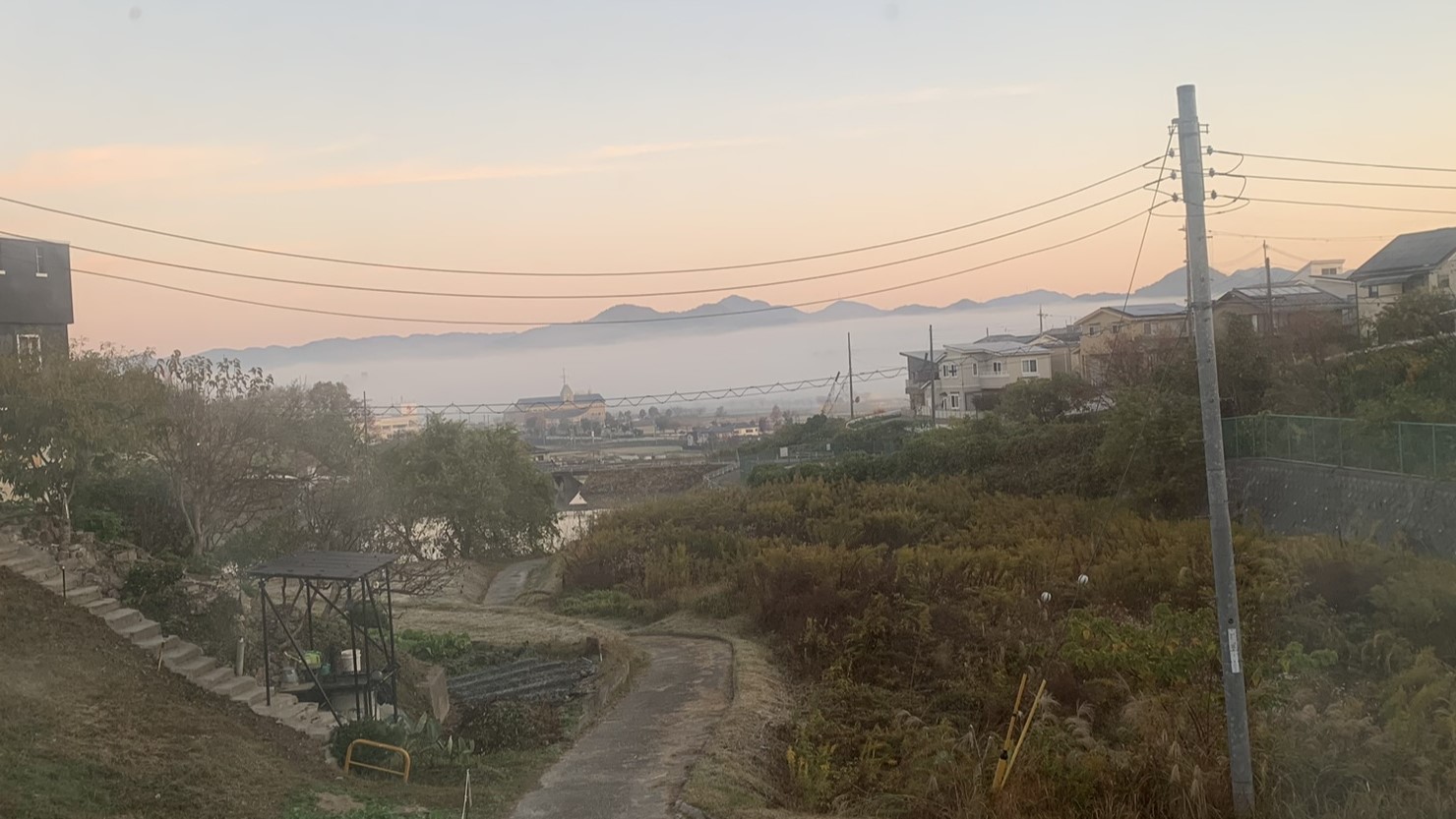 三田市で見えた雲海