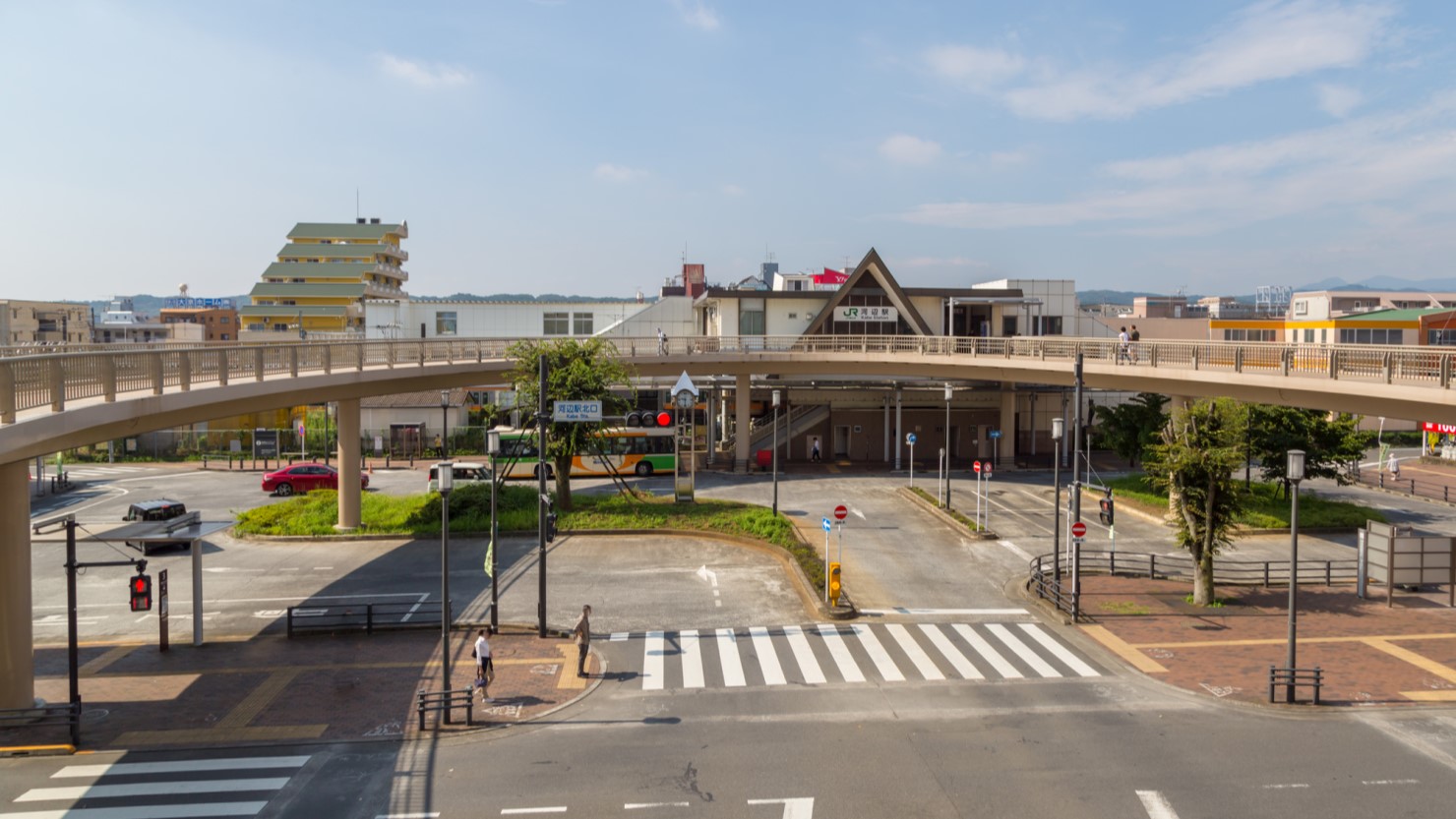 青梅線河辺駅前