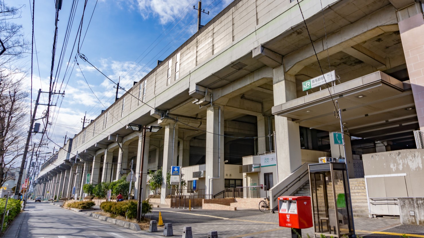南与野駅前の風景
