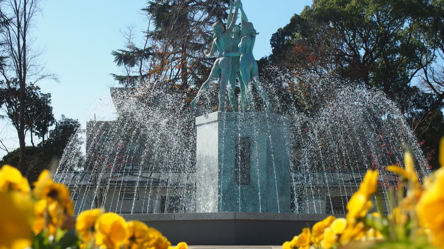 秦野市カルチャーパーク内の噴水