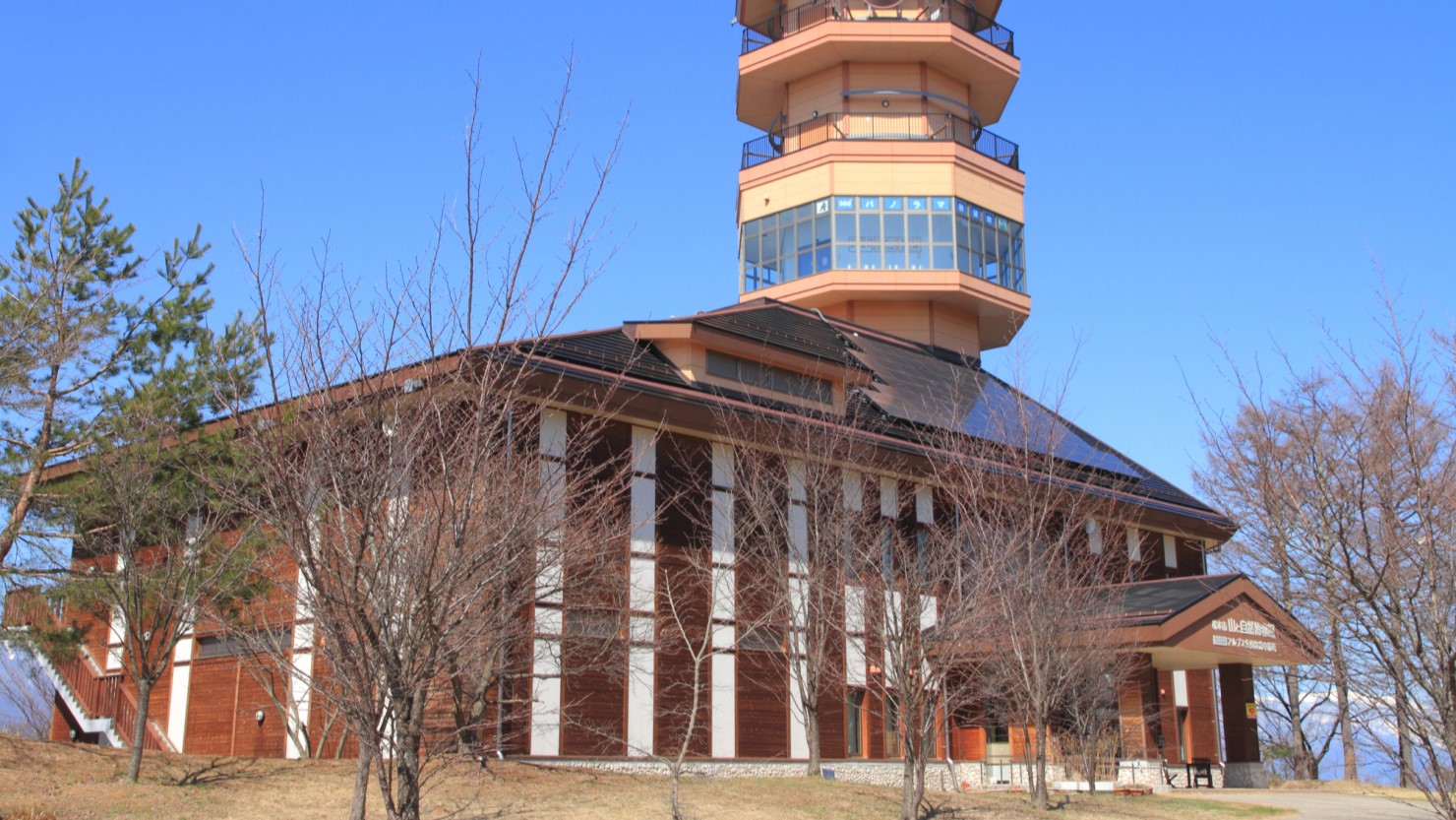 動物と触れ合えるアルプス公園