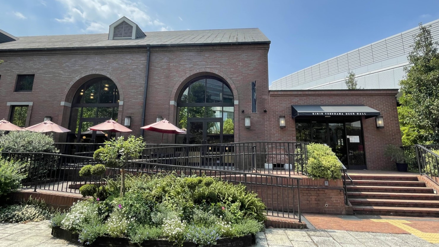 キリンビール横浜工場の庭園