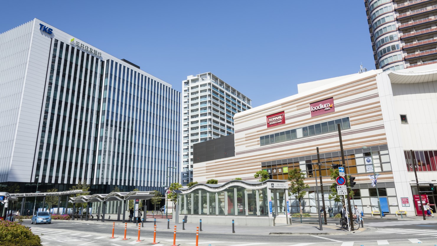 東急武蔵小杉駅前の風景