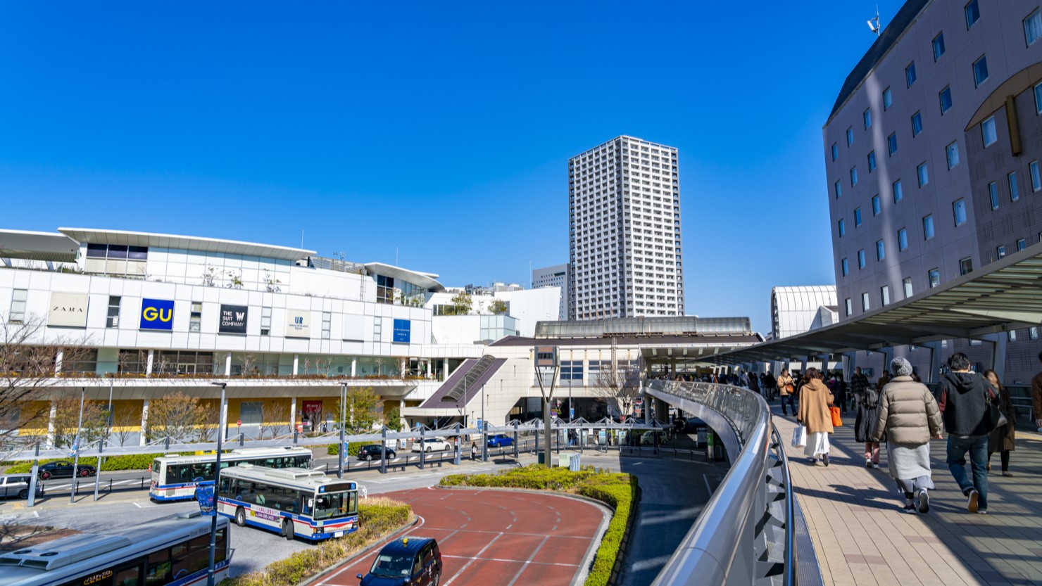 川崎駅前の風景