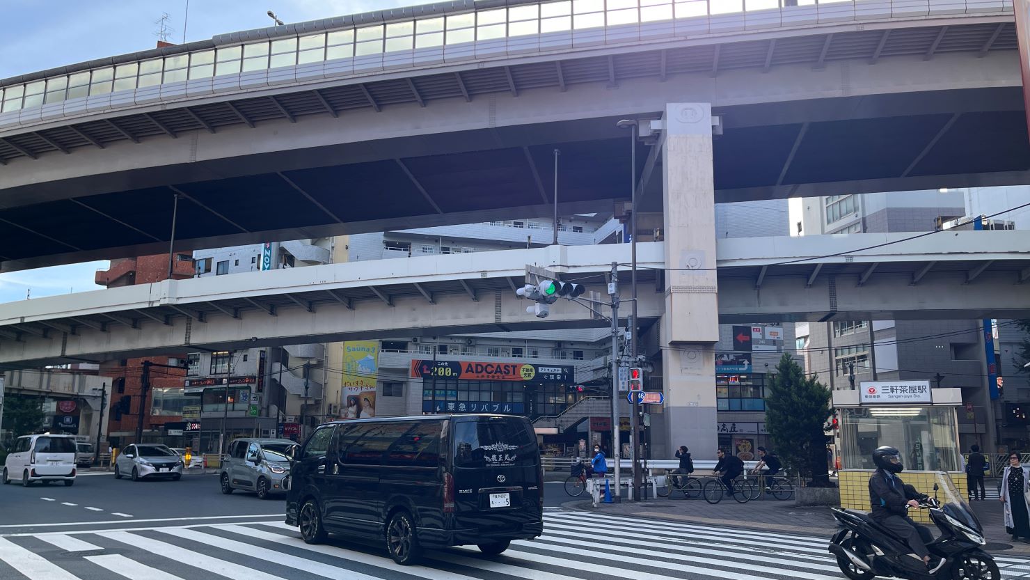 国道246号と首都高速3号渋谷線