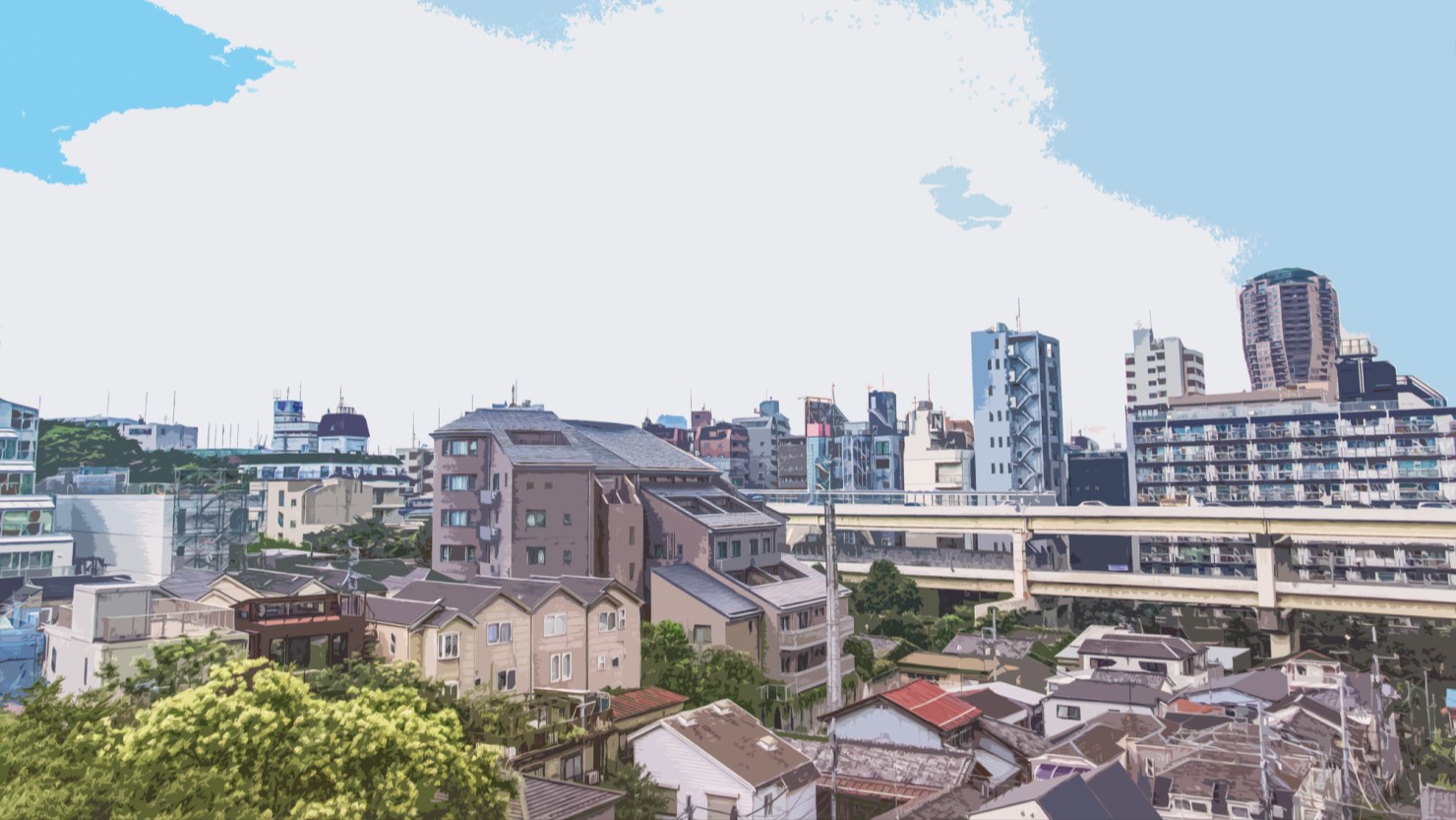 麻布十番の街並み