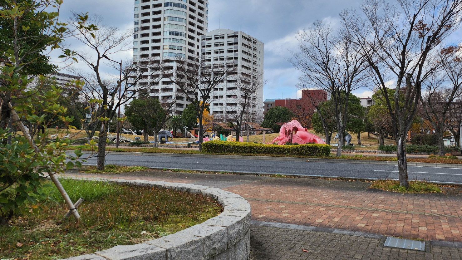勝山公園タコの遊具