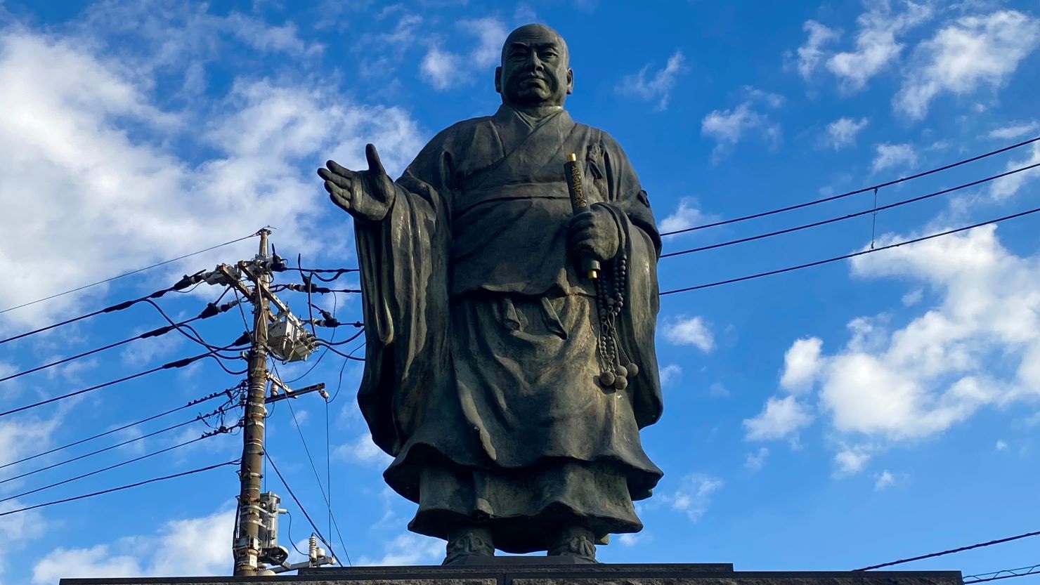 日蓮聖人像(高村光雲作／千葉県市川市中山法華経寺)