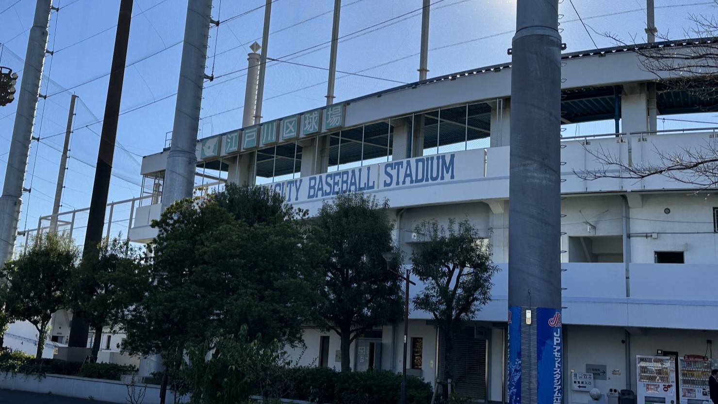 平日休日問わず利用されている江戸川区球場