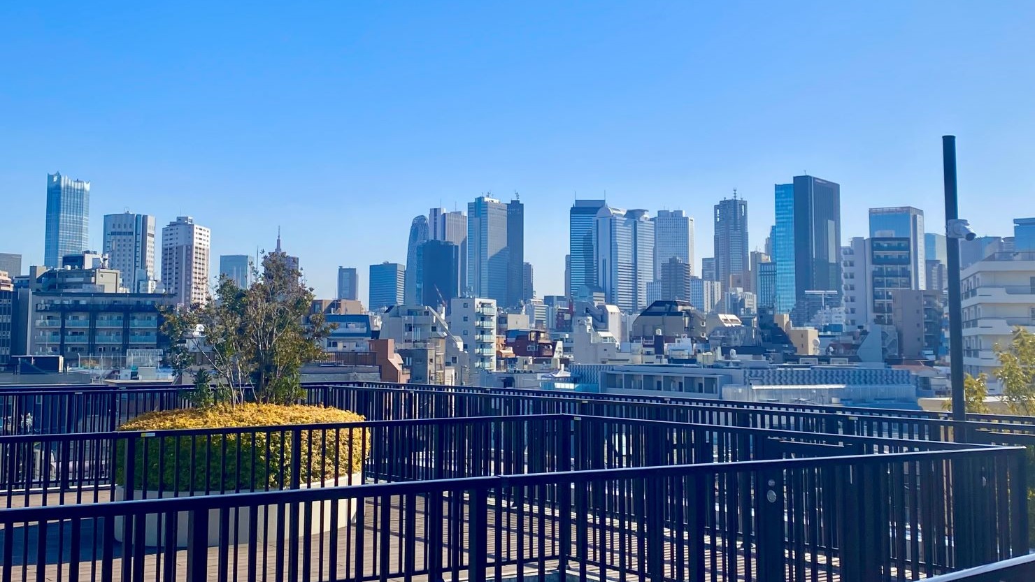 中野区立おかのうえ公園のヒルズデッキからの眺め