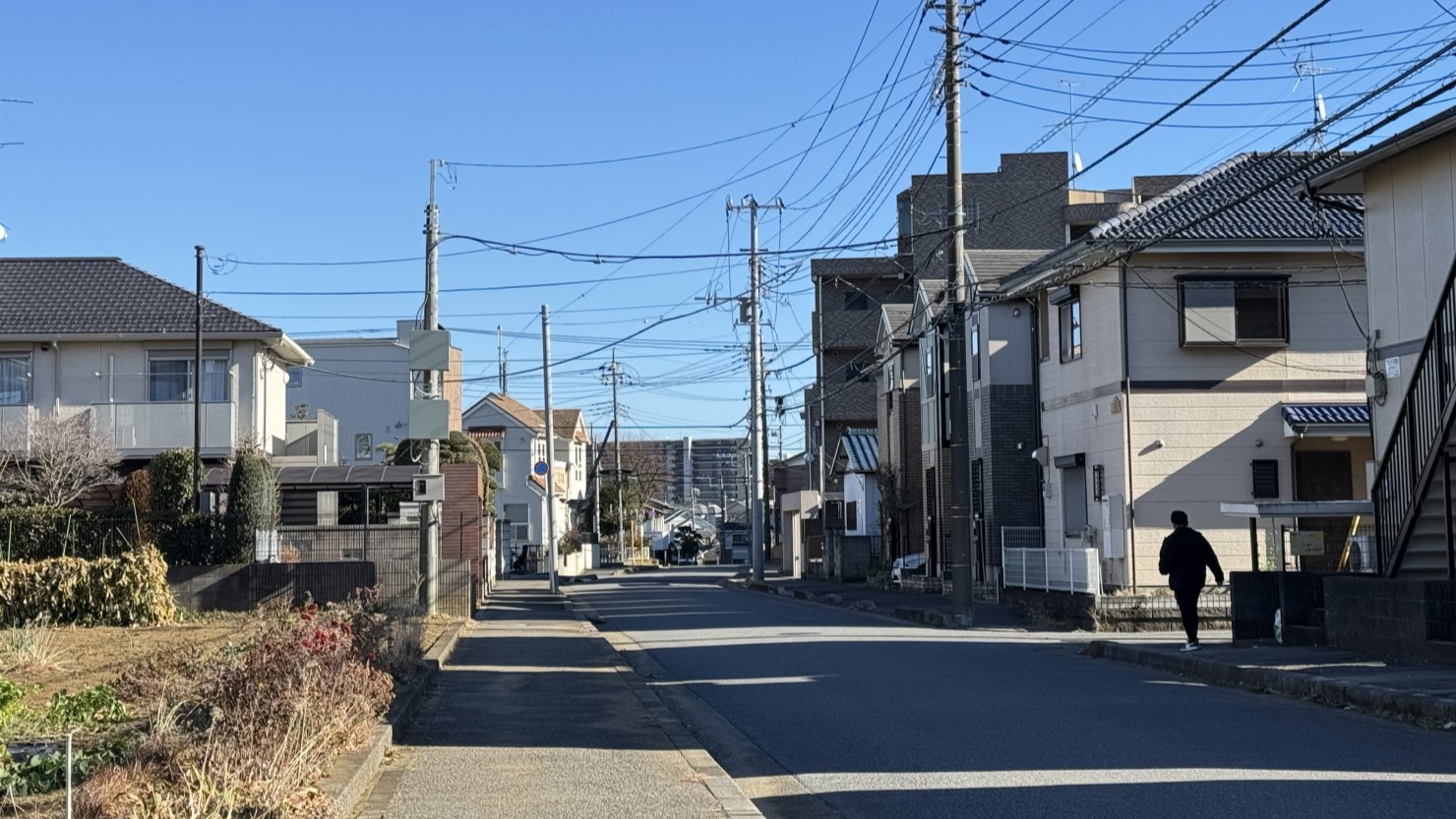 北柏駅北口の街並み