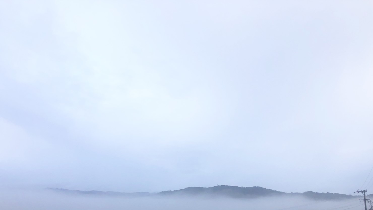 霧に包まれた伊賀市