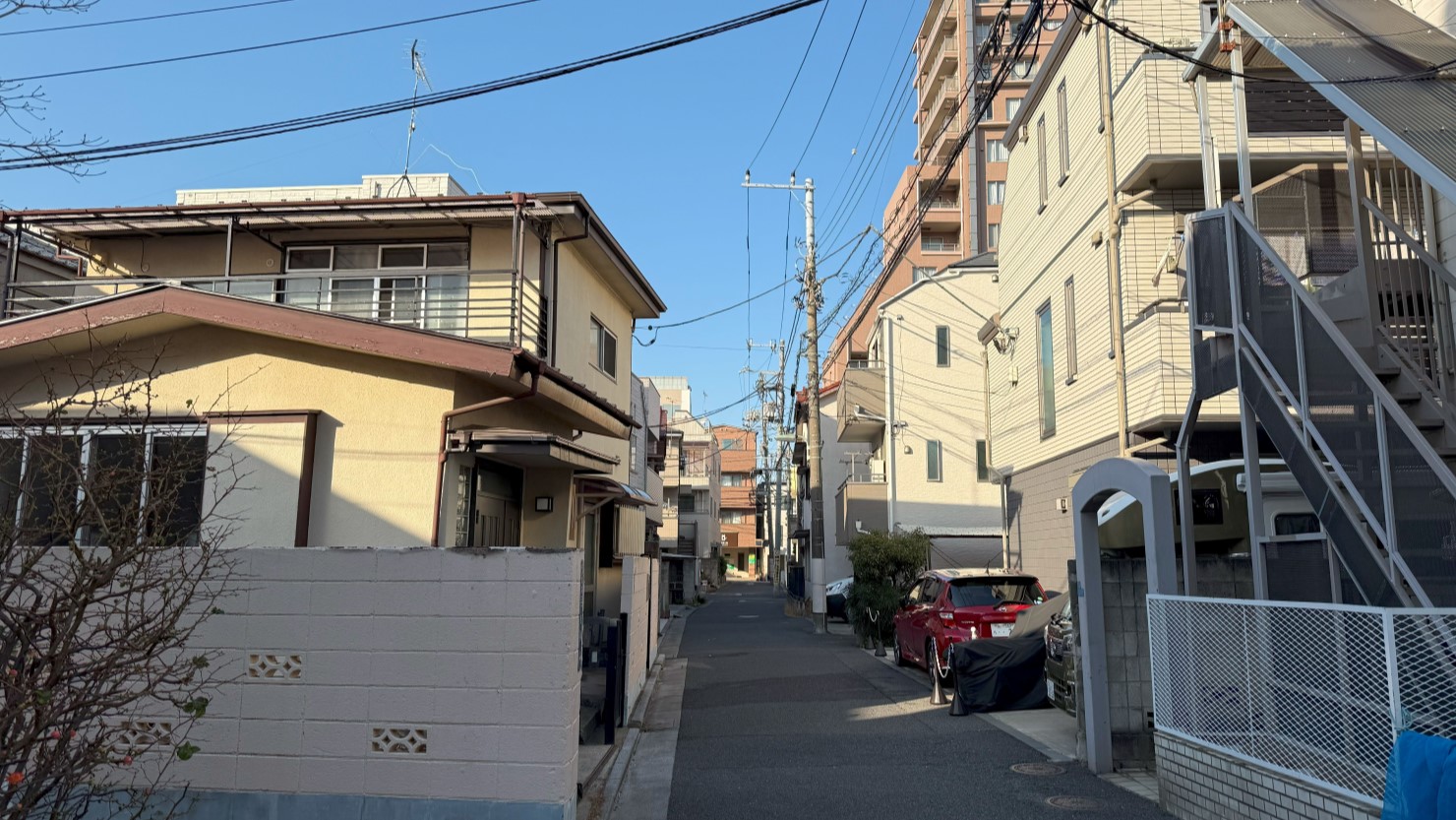 大井5丁目の住宅街