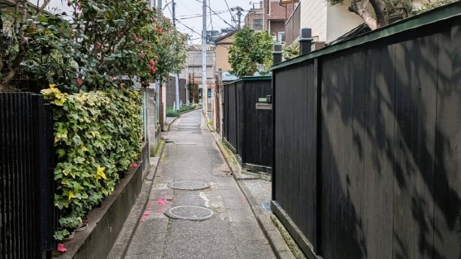 裏通りに入ると昔ながらの細い路地がいくつもあります
