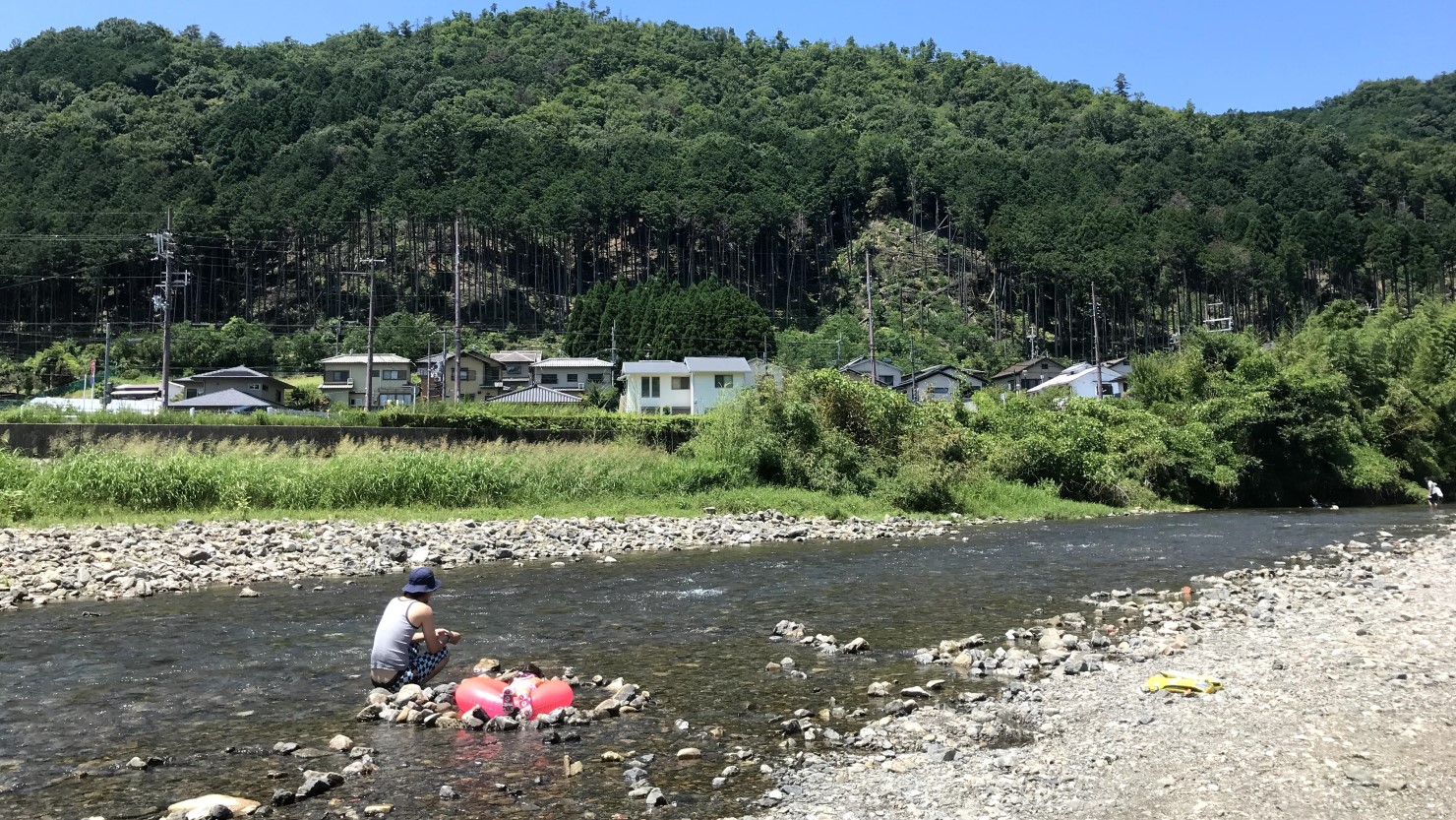 浅瀬で見晴らしもいい鴨川公園運動場