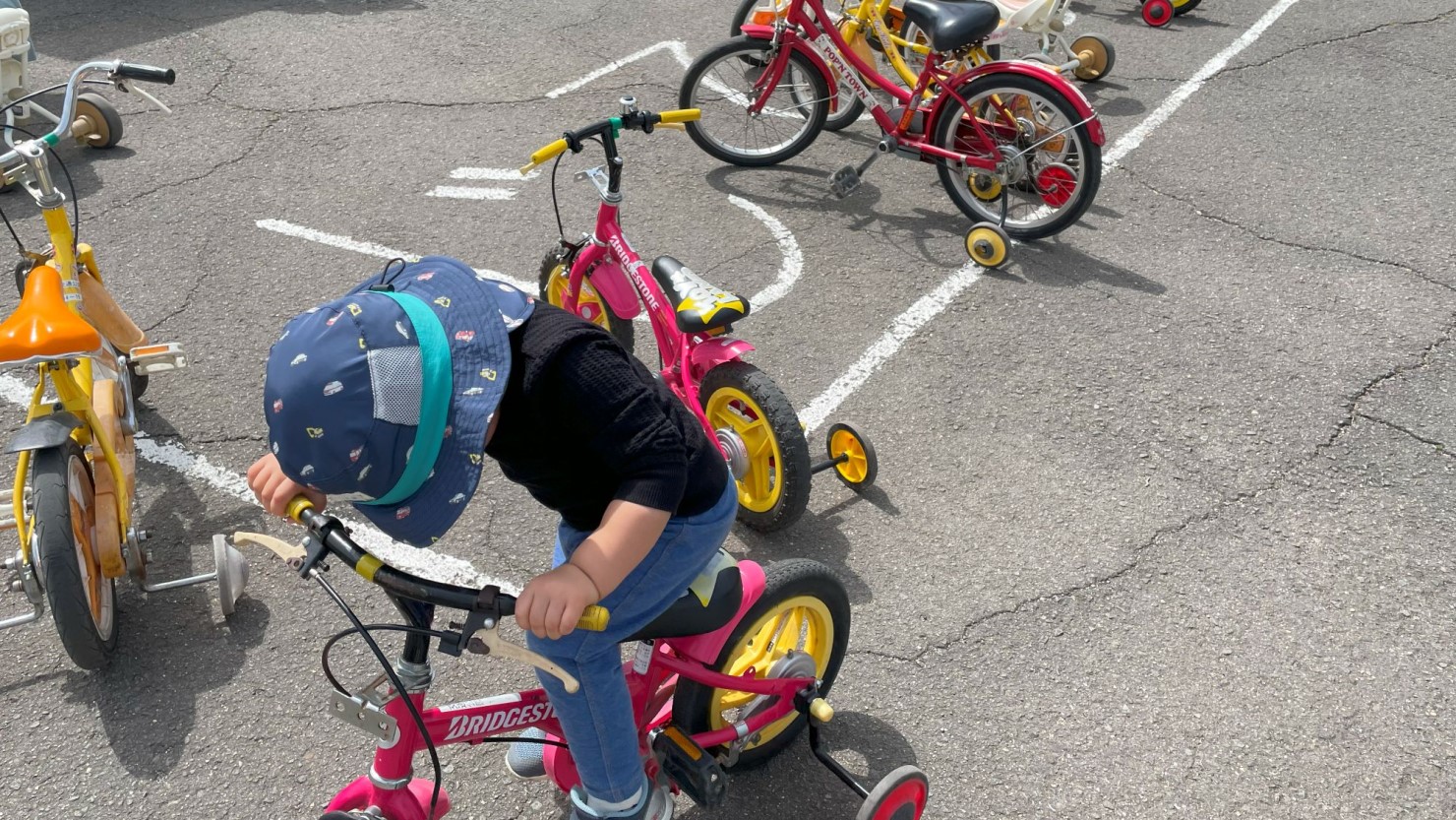 交通公園の自転車乗り場
