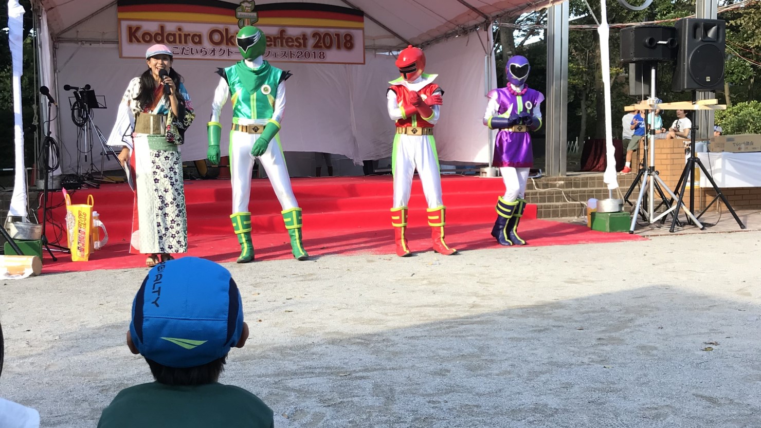 お祭りなどで見られるコダレンジャー