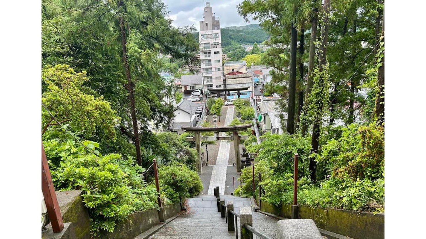 油断できない石段