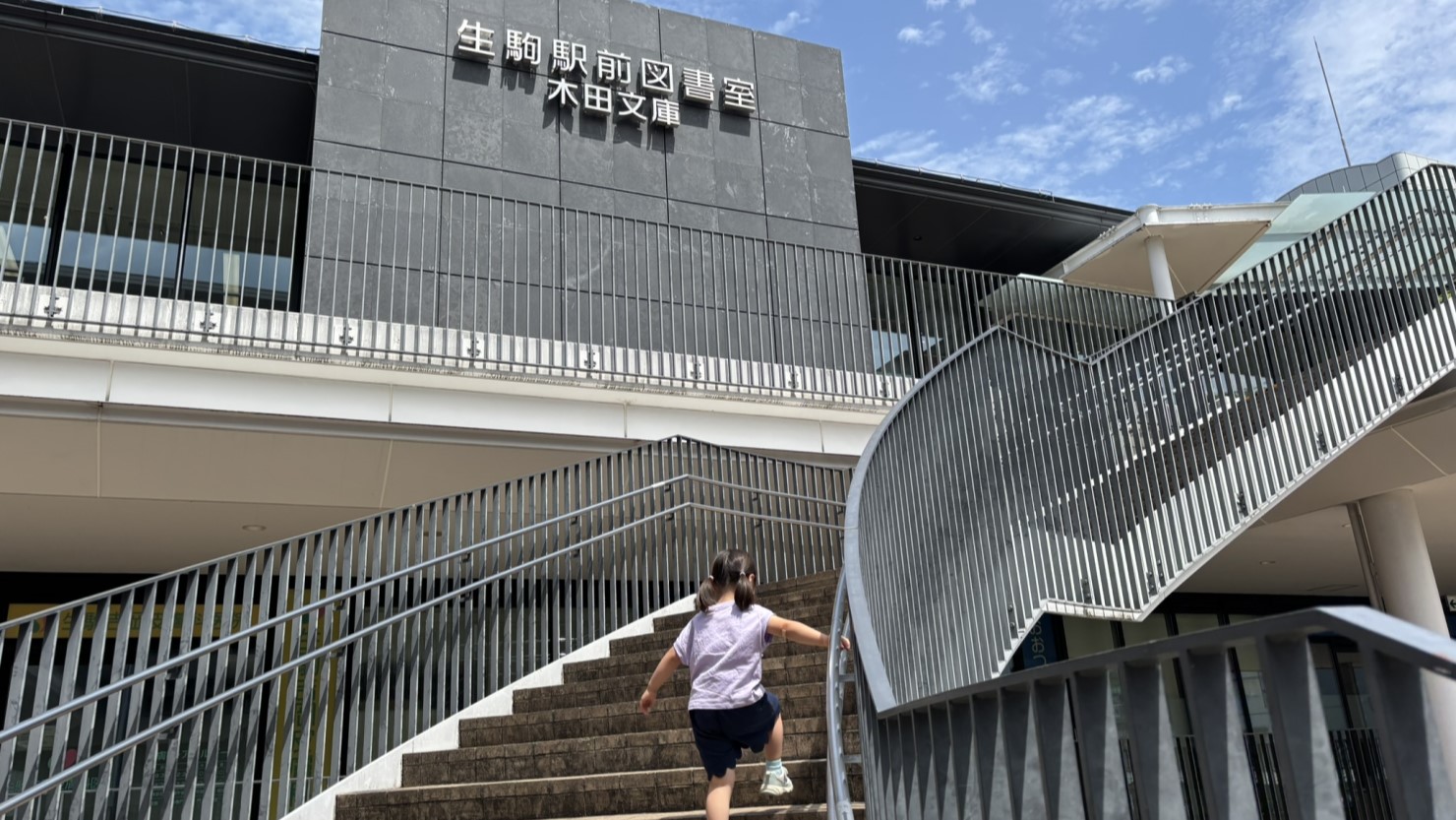 生駒駅からすぐの図書室、お買い物ついでにも立ち寄れます。