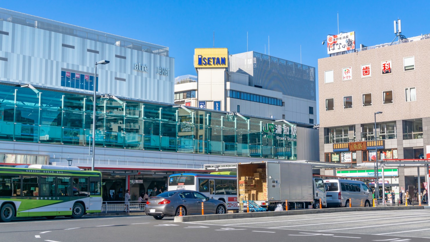 浦和駅前の様子