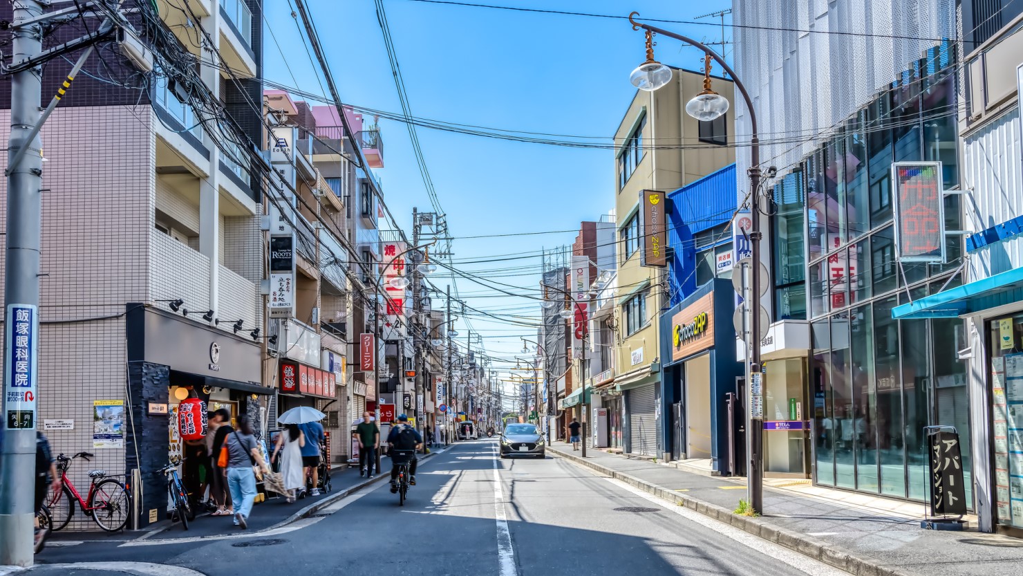 矢向駅前の街並み