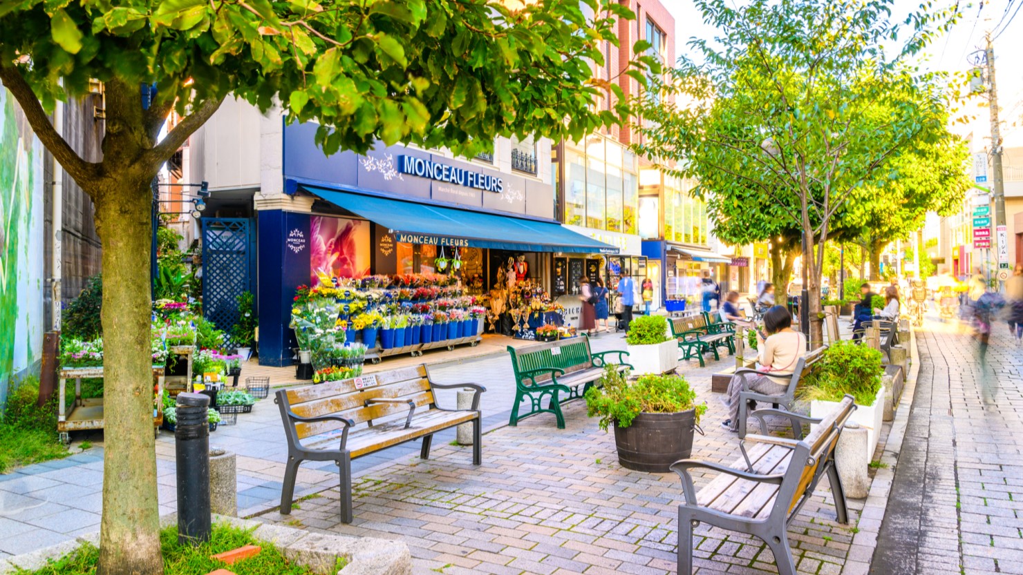 自由が丘　九品仏川緑道