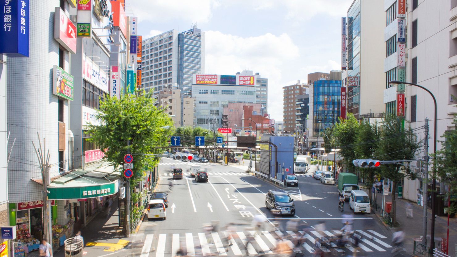 荻窪駅前の様子