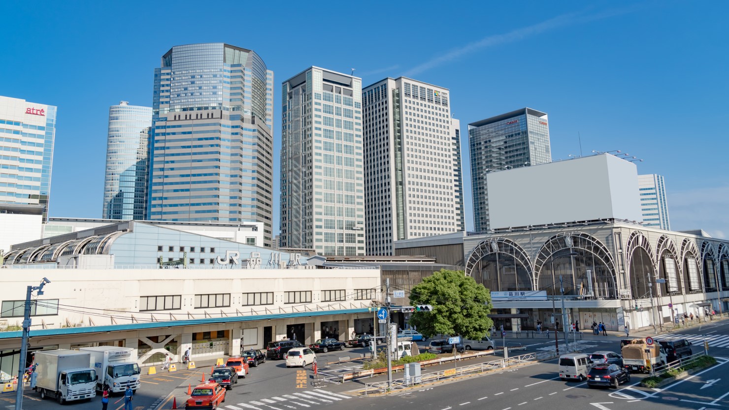 品川駅周辺の様子