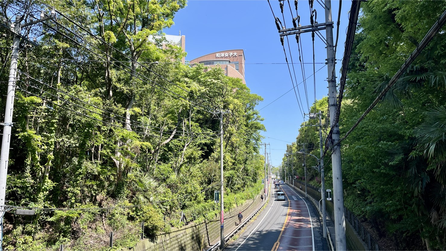 和洋女子大や千葉商科大学がある国府台（2025年4月撮影）