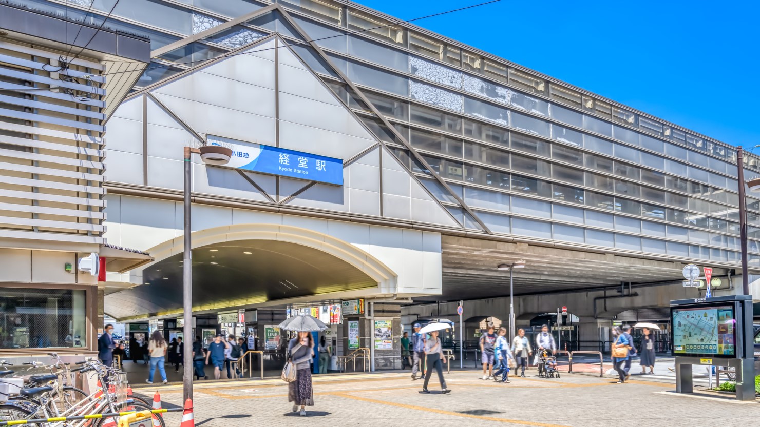 経堂駅前の様子