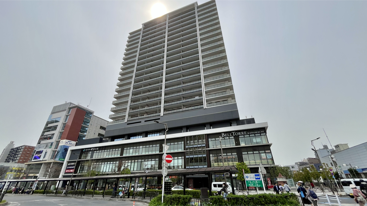 カナマチぷらっとが入る再開発ビル「ベルトーレ金町」　※2025年4月撮影
