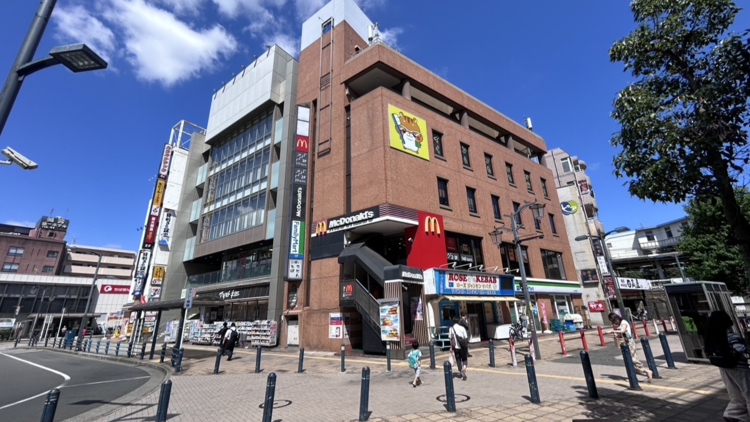 新松戸駅の改札を出て右側の風景