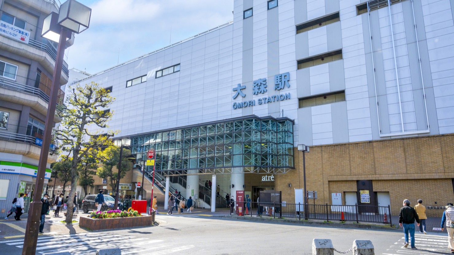 大森駅前の様子