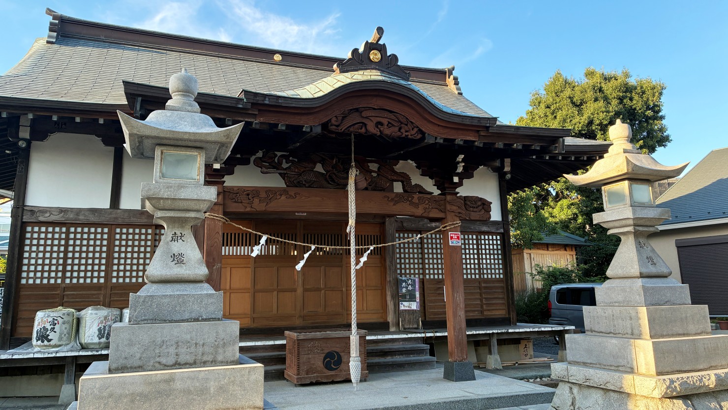 土橋神社の拝殿