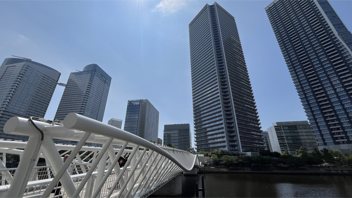 晴海エリアと黎明小橋（2025年6月撮影）