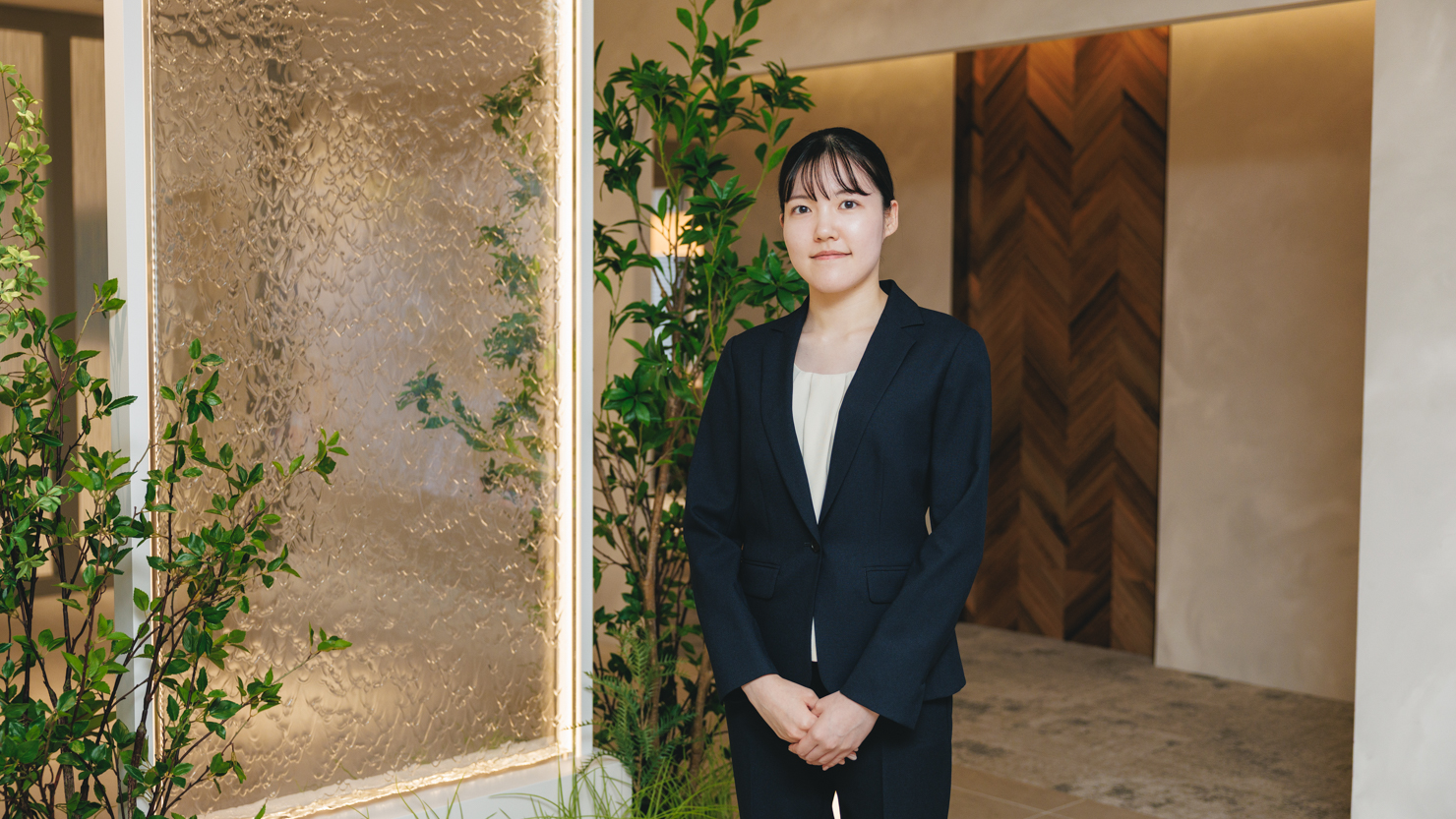 インタビューを受けてくれた、株式会社大京　営業推進部　奥川陽菜さん