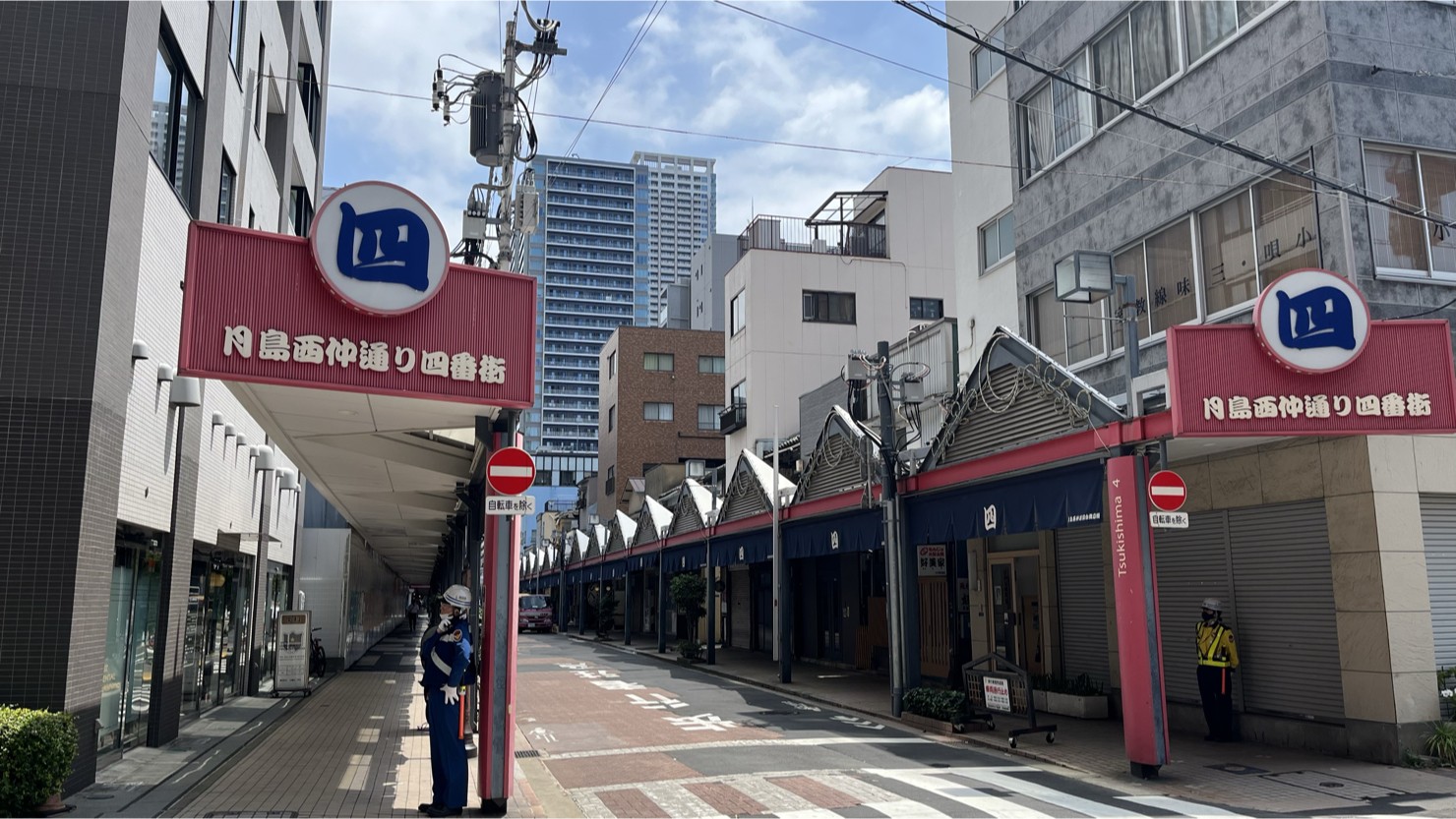 月島もんじゃストリート　※2025年6月上旬撮影