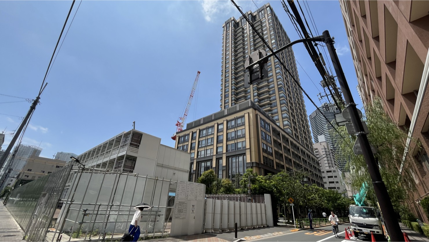 建築工事中の「月島三丁目南地区市街地再開発事業」　※2025年6月撮影