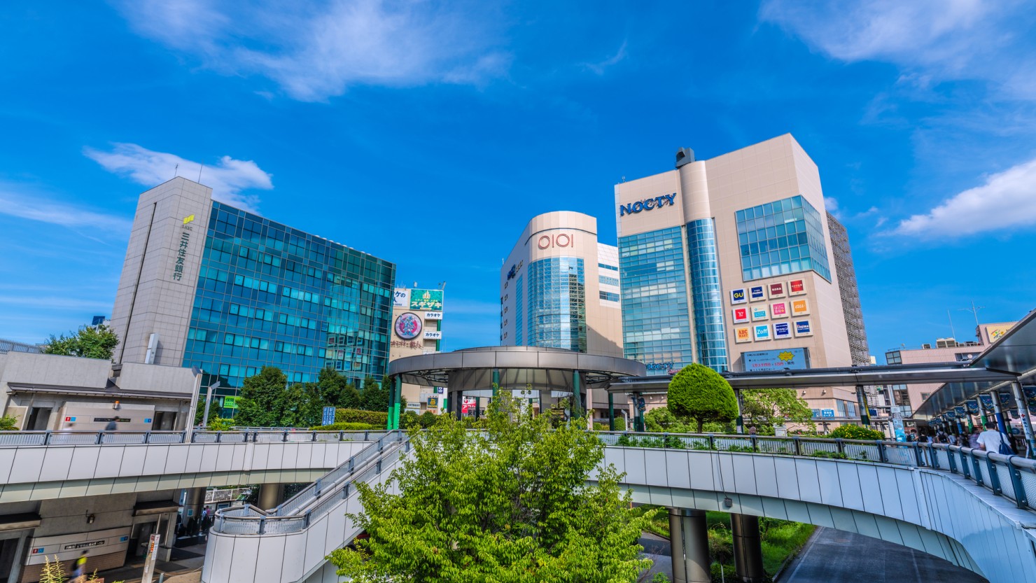 溝の口駅前の様子