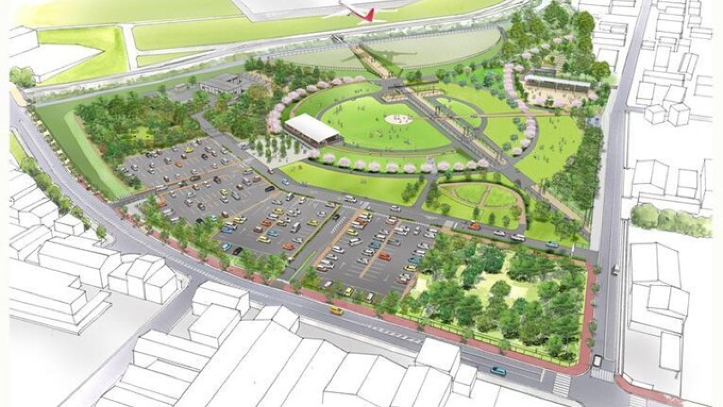 豊中つばさ公園 『ma-zika』の整備イメージ図・2024年10月時点（豊中市HPより）