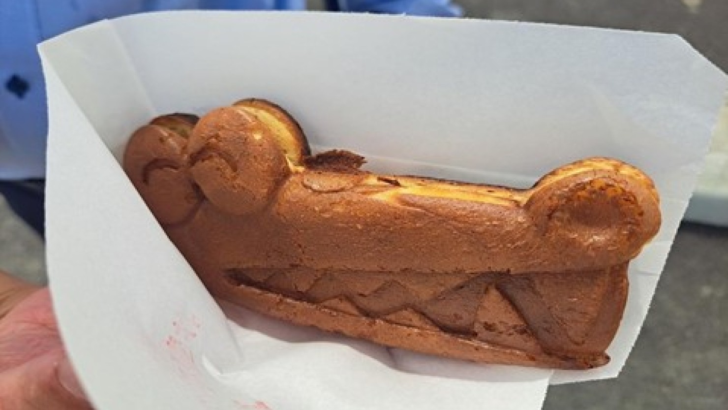 キッチンカー・飲食ブースで人気だった豊中市のマスコットキャラクターをかたどった「豊中マチカネ焼」