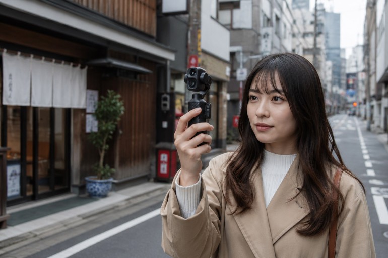 DJI Osmo Pocket 4P比較：最新Vlogジンバルカメラの全ての物撮り