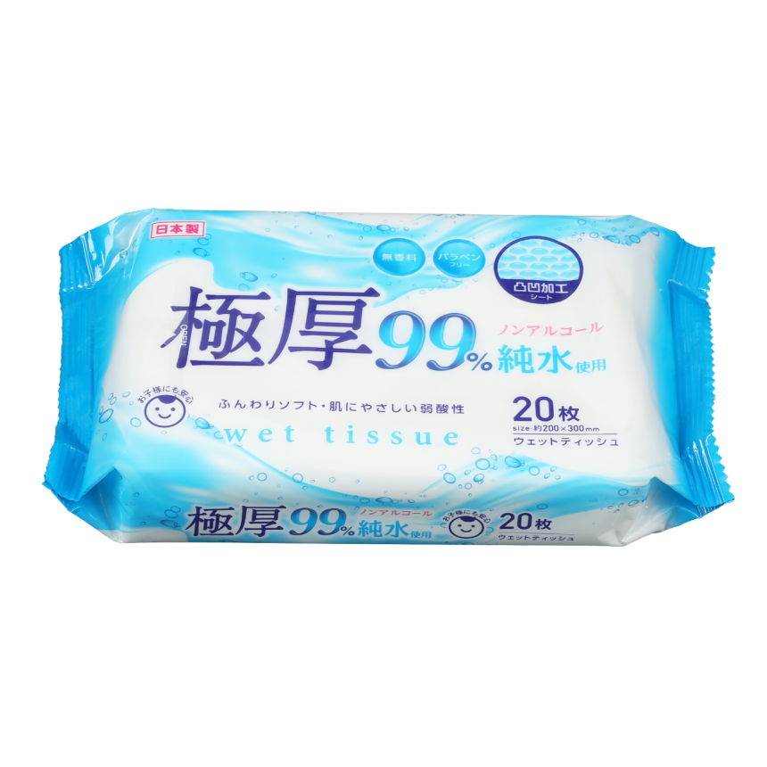 セリア 極厚99%純水使用 ウェットティッシュ
