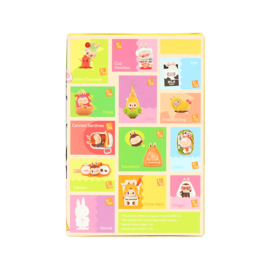 ラブブ ポップマート ワッキーマートのパッケージ