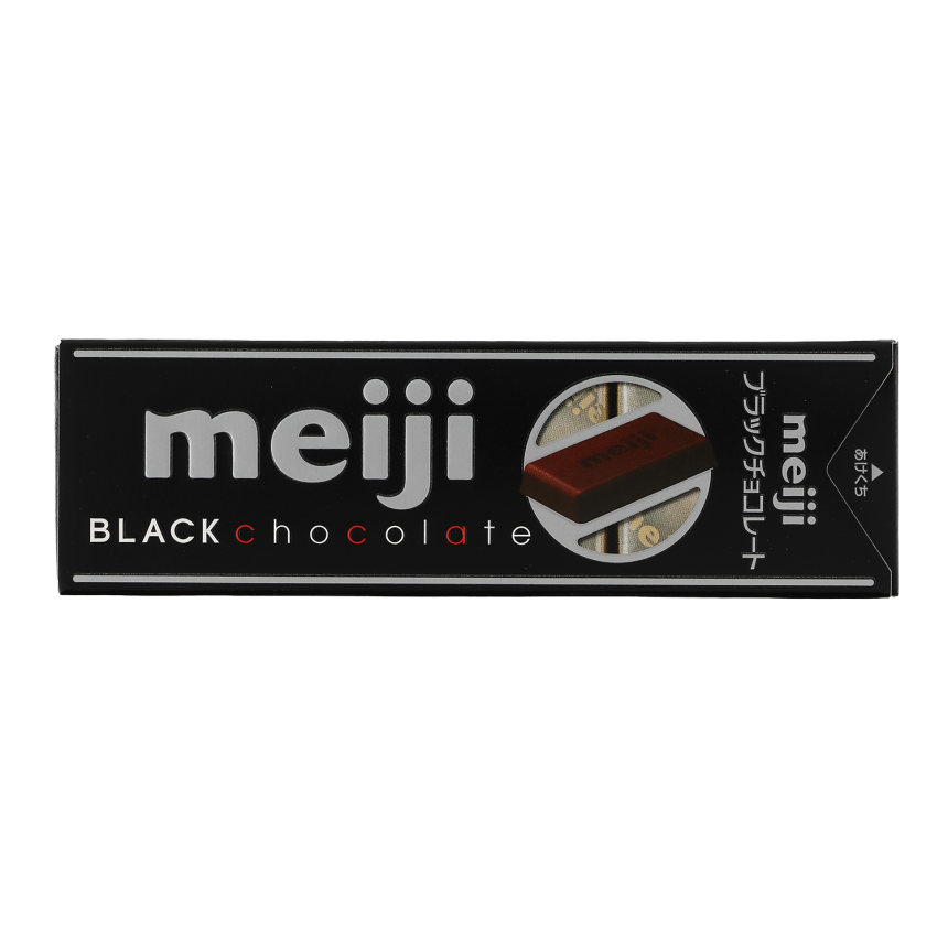 meiji ブラックチョコレートのパッケージ