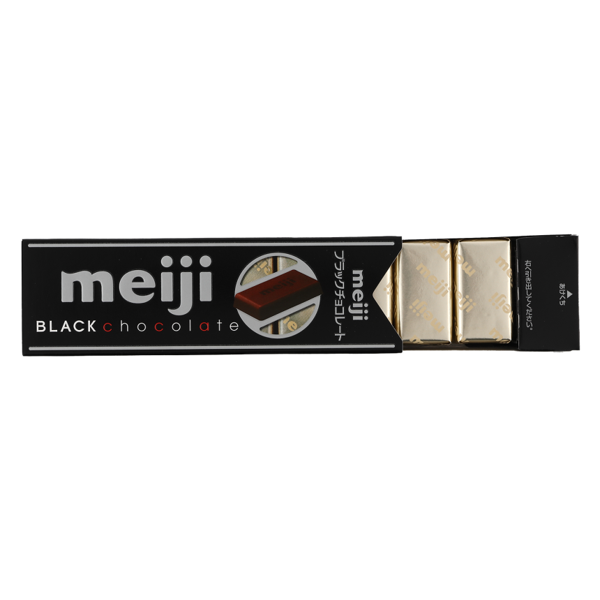meiji ブラックチョコレートのパッケージ