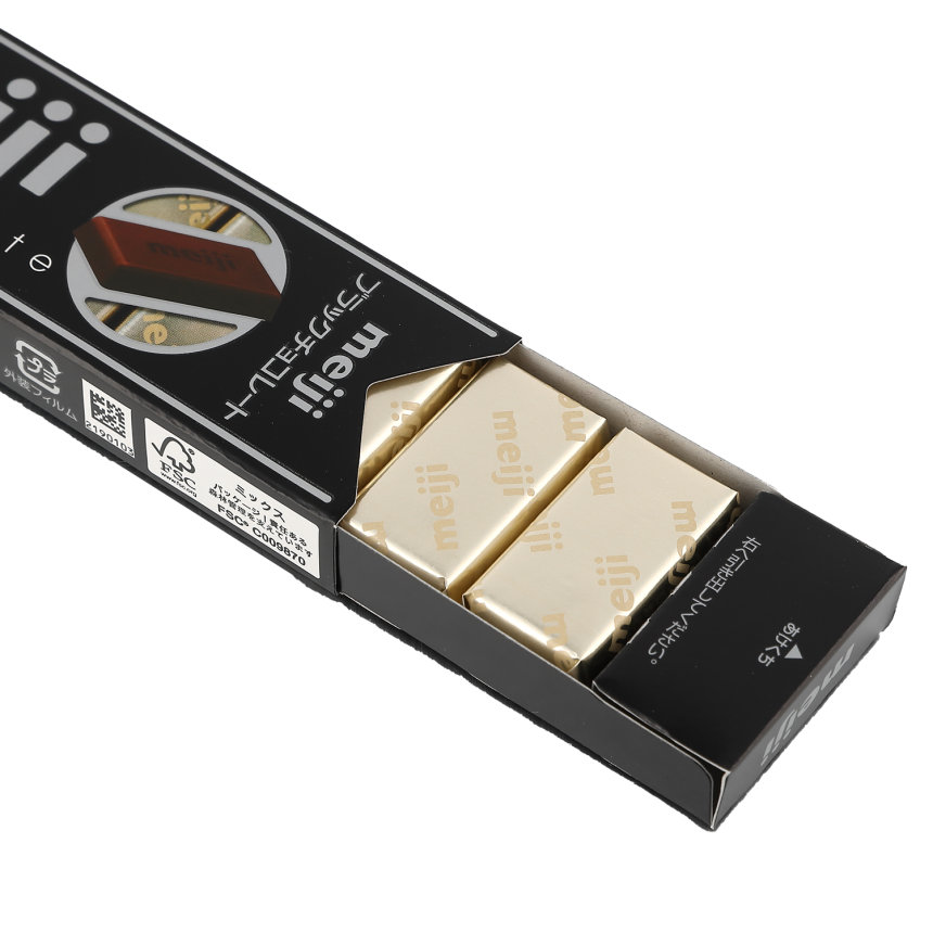 meiji ブラックチョコレートのパッケージ