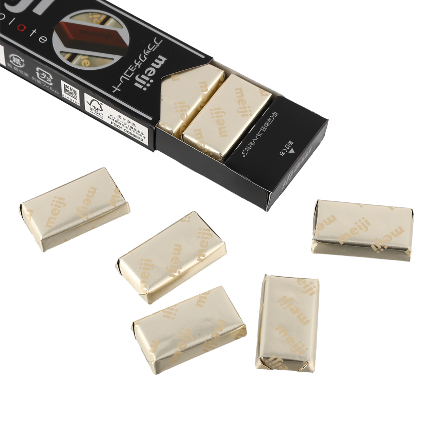 meiji ブラックチョコレートのパッケージ