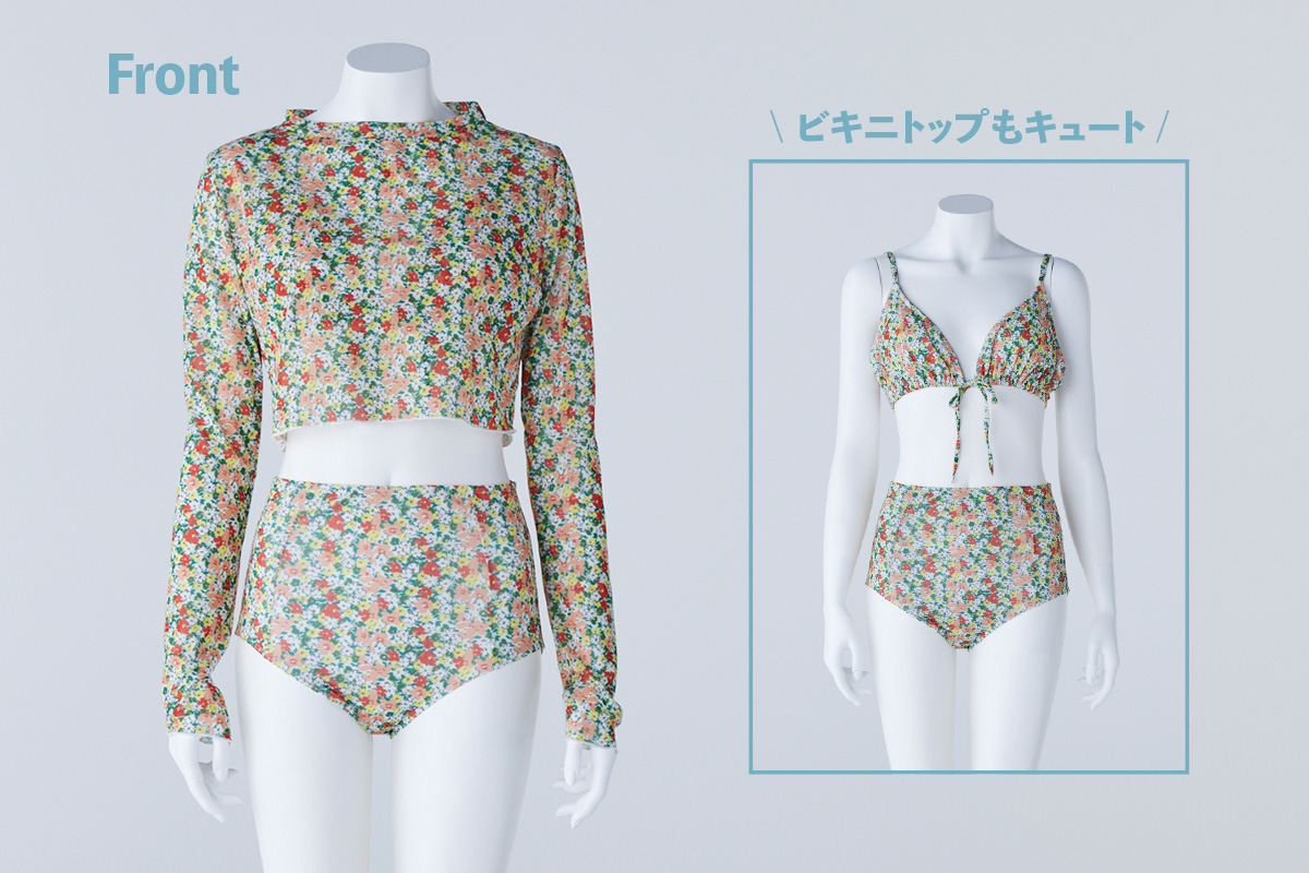 40代からの水着選び　小胸の悩みをカバーする水着➁